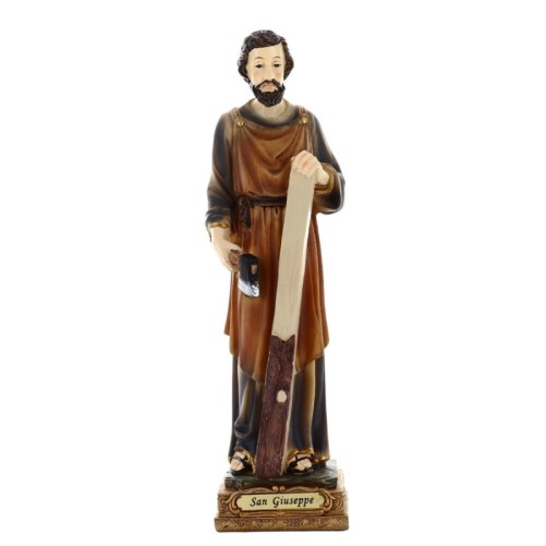Statue en resine polychrome peinte a la main taille de 16 a 24 cm - Plusieurs Saints..