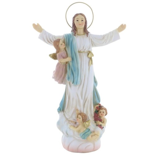 Statue en resine polychrome peinte a la main taille de 16 a 24 cm - Plusieurs Saints..
