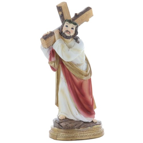 Statue en resine polychrome peinte a la main taille de 16 a 24 cm - Plusieurs Saints..
