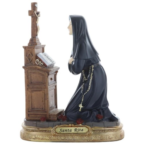 Statue en resine polychrome peinte a la main taille de 16 a 24 cm - Plusieurs Saints..