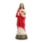 Statue en résine peinte à la main, représentant le Sacré-Cœur de Jésus.