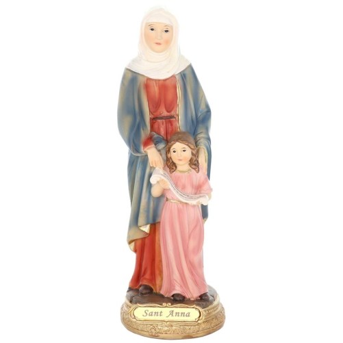 Statue en resine polychrome peinte a la main taille de 16 a 24 cm - Plusieurs Saints..
