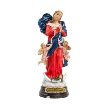 Statue en résine peinte à la main de Marie qui défait les nœuds. Plusieurs tailles....