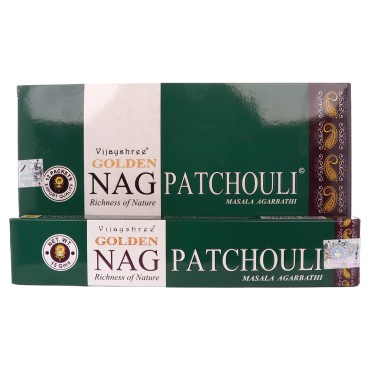 Boite de 12 paquets de batonnets d encens collection Golden 15 g de la marque Vijayshree, Plusieurs modeles..