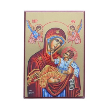 Icone en bois serigraphiee a suspendre ou a poser H.17x12 cm ou 20x15 cm, plusieurs sujets.