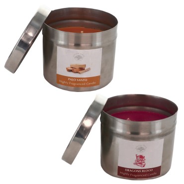 Bougie parfumee de differents parfums dans une boite de 150 gr duree environ 30 heures.
