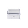 Boite plastique carrée encens 50 gr 6 x 6 cm Hauteur 3 cm..
