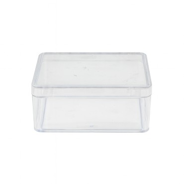 Boite plastique rectangulaire encens 100 gr 9 x 7 cm Hauteur 3,5 cm..