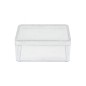 Boite plastique rectangulaire encens 100 gr 9 x 7 cm Hauteur 3,5 cm..