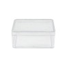 Boite plastique rectangulaire encens 100 gr 9 x 7 cm Hauteur 3,5 cm..
