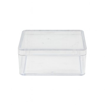 Boite plastique rectangulaire encens 100 gr 9 x 7 cm Hauteur 3,5 cm..