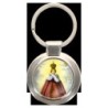 Porte-clés en métal couleur argenté de forme ronde Ø 3.8 cm. Livré en boite cadeaux. Existe avec différents Saints
