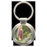Porte-clés en métal couleur argenté de forme ronde Ø 3.8 cm. Livré en boite cadeaux. Existe avec différents Saints