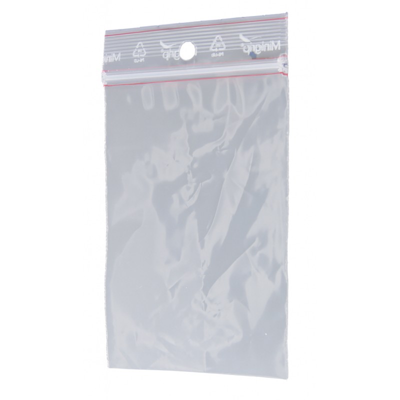 100 sachets plastique 8 x 12 cm (100 g).