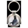 Porte-clés en métal couleur argenté de forme ronde Ø 3.8 cm. Livré en boite cadeaux. Existe avec différents Saints