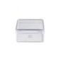 Boite plastique carrée encens 50 gr 6 x 6 cm Hauteur 3 cm..
