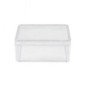Boite plastique rectangulaire encens 100 gr 9 x 7 cm Hauteur 3,5 cm..