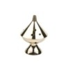 Brûle-encens en laiton, H 10 cm, Ø 6 cm. Boîte de 2.