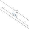 Chaine argent 925 °/°° maille Egyptienne, fermoir rond a ressort..