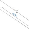 Chaine argent 925 °/°° maille Egyptienne, fermoir rond a ressort..