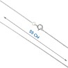 Chaine argent 925 °/°° maille Egyptienne, fermoir rond a ressort..