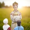 Statue ND Salette conversation, taille 20 cm