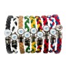 Bracelet en résine tressé avec fermoir crochet, couleurs assorties, à personnaliser avec une résine.....