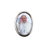 Plaque auto forme ovale H. 3,8 cm en metal avec resine, plusieurs saints.