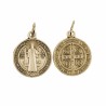 Medaille metal couleur doreee de saint Benoit, plusieurs tailles.