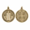 Medaille metal couleur doreee de saint Benoit, plusieurs tailles.
