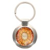 Porte-clés en métal couleur argenté de forme ronde Ø 3.8 cm. Livré en boite cadeaux. Existe avec différents Saints.
