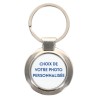 Porte-clés en métal couleur argenté de forme ronde Ø 3.8 cm. Livré en boite cadeaux. Existe avec différents Saints.