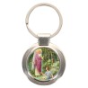 Porte-clés en métal couleur argenté de forme ronde Ø 3.8 cm. Livré en boite cadeaux. Existe avec différents Saints.