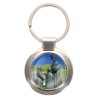 Porte-clés en métal couleur argenté de forme ronde Ø 3.8 cm. Livré en boite cadeaux. Existe avec différents Saints.