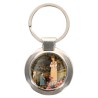 Porte-clés en métal couleur argenté de forme ronde Ø 3.8 cm. Livré en boite cadeaux. Existe avec différents Saints.