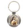 Porte-clés en métal couleur argenté de forme ronde Ø 3.8 cm. Livré en boite cadeaux. Existe avec différents Saints.