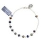 Bracelet sur chaine grains rond en cristal Ø 4 mm avec médaille de la Vierge Miraculeuse- Différents Saints