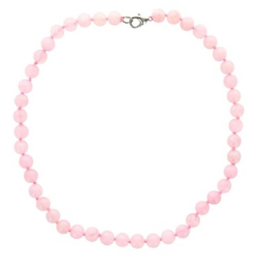 Collier en pierre Ø 8 mm avec fermoir, longueur 45 cm. Differentes pierres.