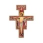 Croix de saint Francois image collee sur contre plaque, plusieurs tailles.