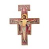 Croix de saint Francois image collee sur contre plaque, plusieurs tailles.