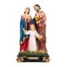 Statue de la Sainte Famille en résine peinte à la main.