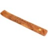 Brûle-encens en bois décoré pour bâtonnets, 26 × 3,5 cm. Boîte de 4..
