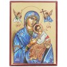 Icone en bois serigraphiee a suspendre ou a poser H.12x9 cm ou 14x10, plusieurs sujets.