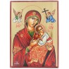 Icone en bois serigraphiee a suspendre ou a poser H.17x12 cm ou 20x15 cm, plusieurs sujets.