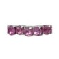 Bracelets extensibles avec des strass de couleur bleu ou rose Ø 2.5 mm, et une croix.