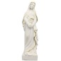 Statue Marie Madeleine 15 cm blanche avec filet dore