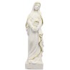Statue Marie Madeleine 15 cm blanche avec filet dore