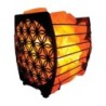 Lampe de sel de l´Himalaya en morceaux dans panier H. 9 cm L. 8 cm Poids 2 kg, livree en boite avec cordon et ampoule
