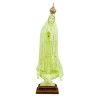 Statue fluorescente moulee de Notre Dame de Fatima, Plusieurs tailles..