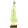 Statue fluorescente moulee de Notre Dame de Fatima, Plusieurs tailles..